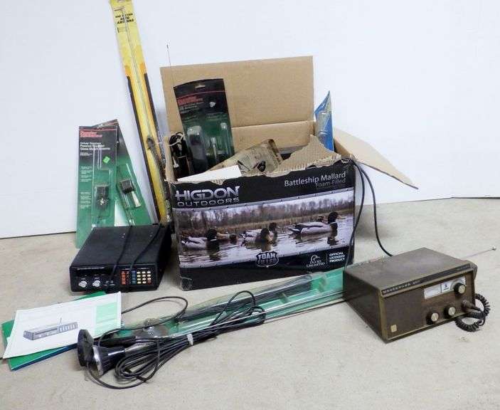 CB Radios, police scanner, linear amp, and antennas Albrecht Auction