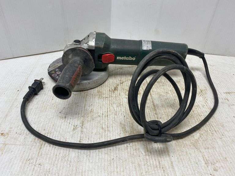 Metabo 10c125 grinder, works, good cord Albrecht Auction Service
