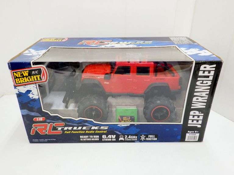 RC Trucks, remote control Jeep Wrangler, 6.4 Lithium Ion, in box, never used Albrecht Auction