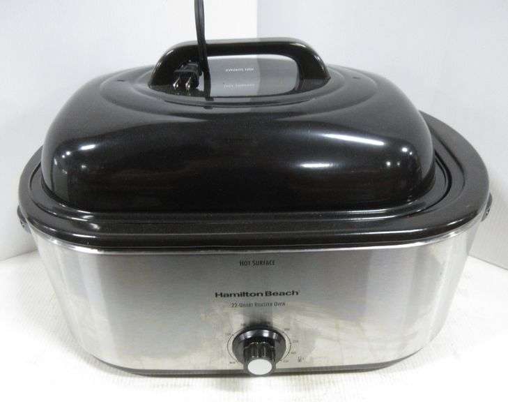 22Quart Hamilton Beach large turkey size roaster, 20