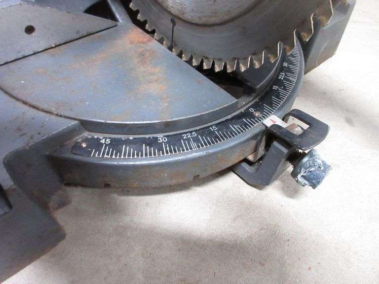 Craftsman 10" compound miter saw, 3 HP motor, broken miter handle, used