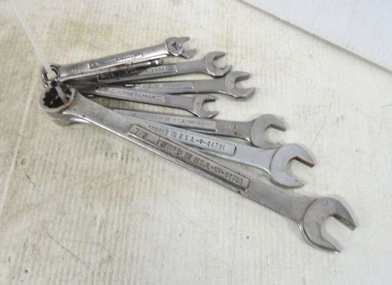 Craftsman wrench set, 5/16" to 7/8" Albrecht Auction Service