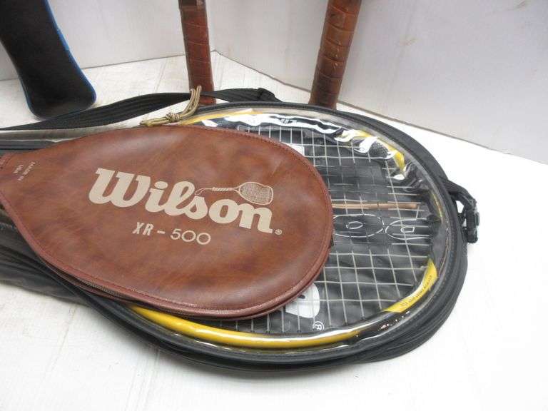 (3) Tennis racquets Prince, nice; Wilson Hammer, nice; Donnay, nice