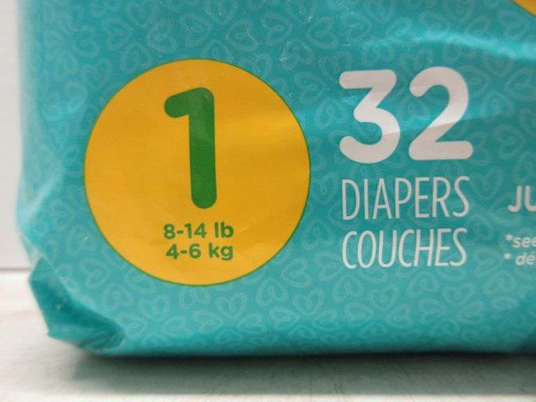 (2) Packs of 32 Pamper Swaddler Diapers, 1's, 814 lbs Albrecht