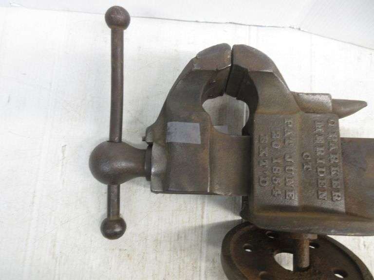 Table top Vise, Parker Moideen, CT., patent June 20, 1854, 3" jaws, 21