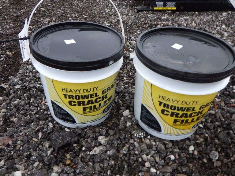 (2) Gallons of trowel grade crack filler, new Albrecht Auction Service