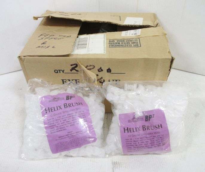 (1,000) Count 12gauge Helix brush spreader wads Albrecht Auction Service