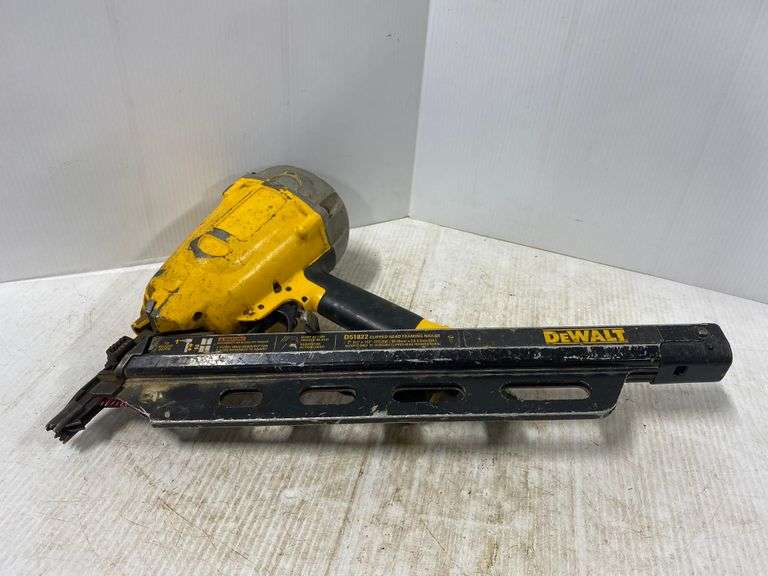 DeWALT framing nailer, looks to have something stuck, as is Albrecht