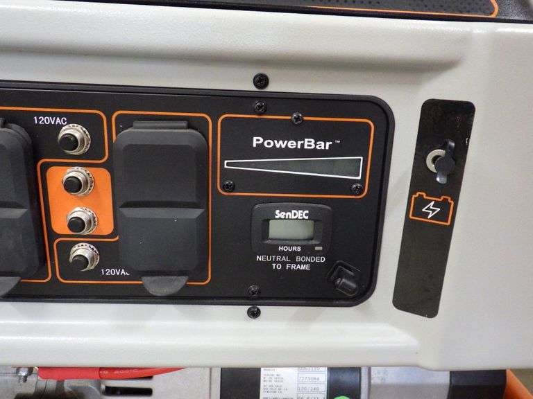 Generac XG8000E generator, 10,000 starting watts, 8000 running watts