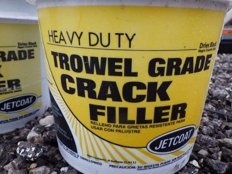 (2) Gallons of trowel grade crack filler, new Albrecht Auction Service