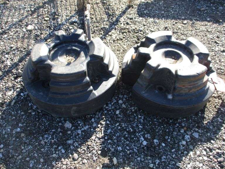 Cub Cadet wheel weights, approx. 75 lbs. each, 13"Dia, used Albrecht