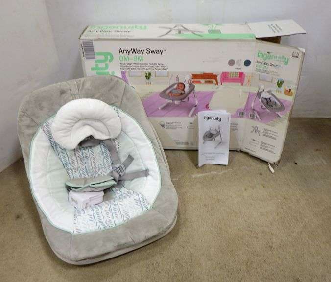 Ingenuity Anyway Sway 5Speed multidirection portable baby swing with
