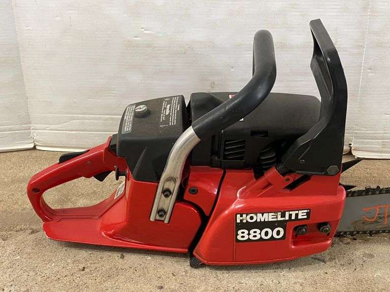 8800 Homelite chainsaw, 32" bar and chain, runs well, like new