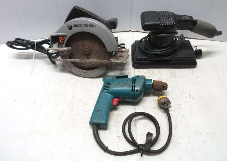 Craftsman half sheet pad sander, Black & Decker 2 1/8 HP circular saw