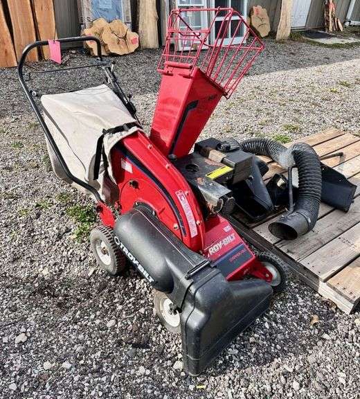 Troy Bilt Chipper/Vacuum, 5HP, with all accessories, manuals, receipts