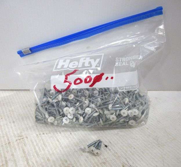 (500) White self tapping screws, new Albrecht Auction Service
