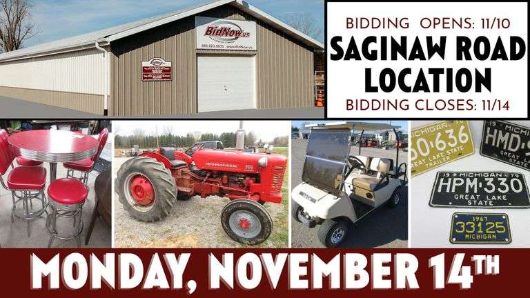 November 14th (Monday) Saginaw Road Online Consignment