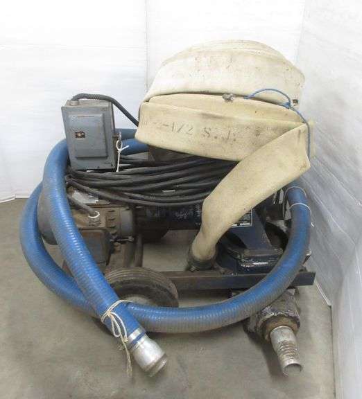 GormanRupp Co. diaphragm pump, 1.5 HP, runs great, includes 50' of