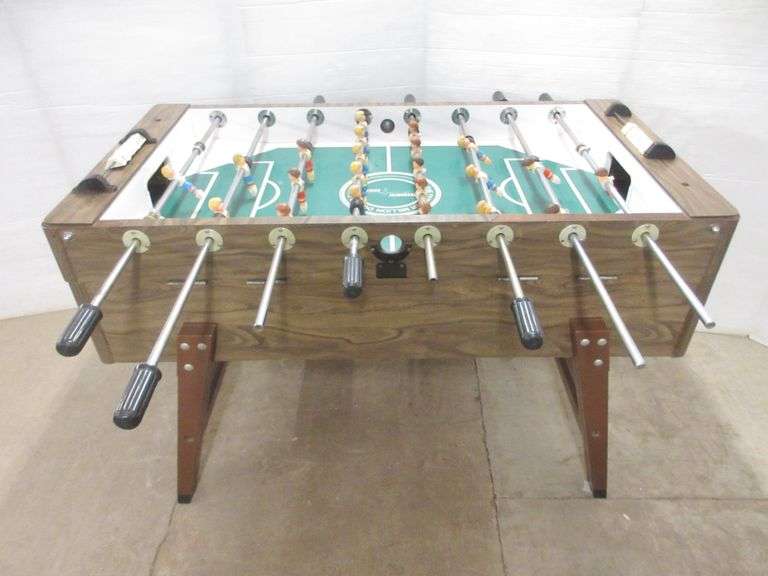 Older commercial grade foosball table, "Tournament Soccer", and (4
