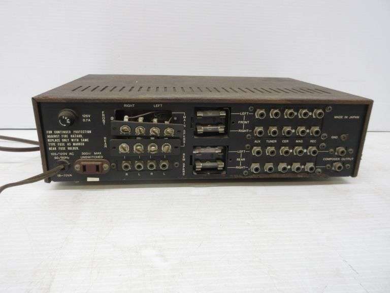 Lafayette LA2525 amp, 13"W, tested and working Albrecht Auction Service
