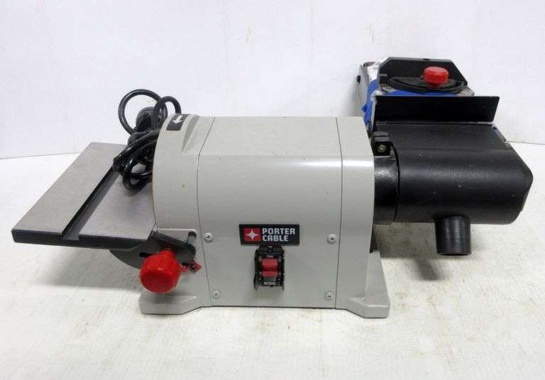Porter cable benchtop belt and disc sander with manual, very good