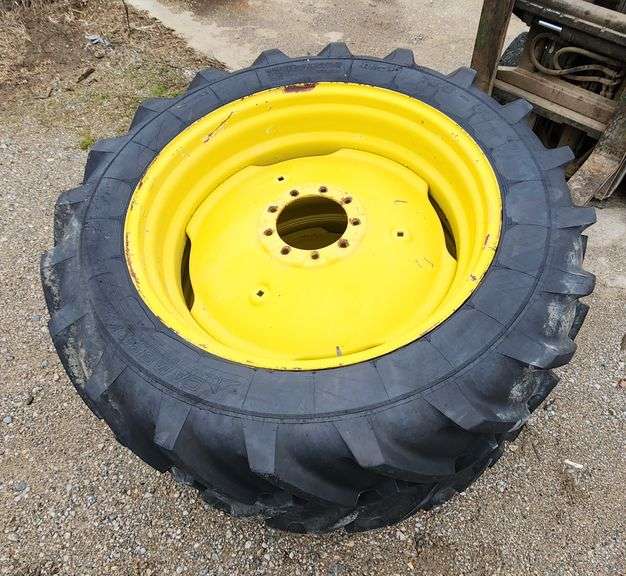 Pair of 13.9x36 Tires on 9Hole Drive Wheels, Tires are Very Nice, 6