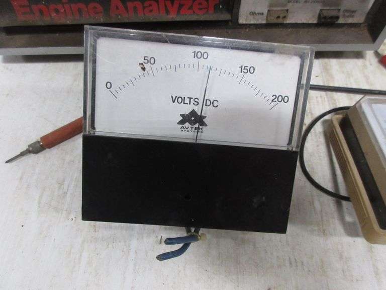 Craftsman engine analyzer; Delco electronic voltage ohm meter, model