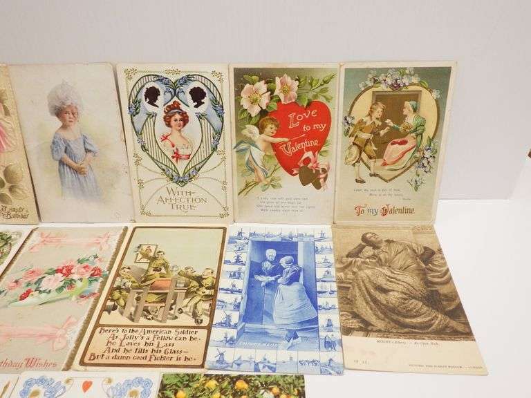 Early 1900's postcards, many 19081916, some from 1940's and 1960's