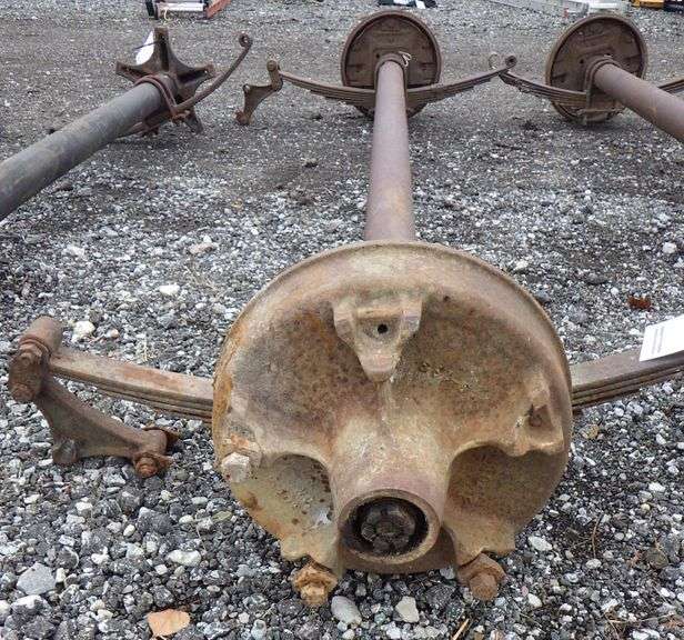 No. 3 Mobile home trailer axle, approx. 8'L, great shape Albrecht
