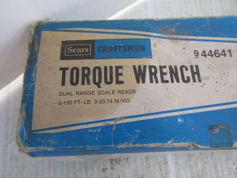 Craftsman 1/2" torque wrench, 150 ft./lbs. Albrecht Auction Service