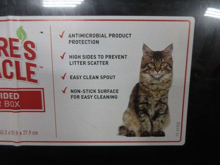 Nature's Miracle highsided litter box, 18.25"W x 23.4"L x 11"H, new