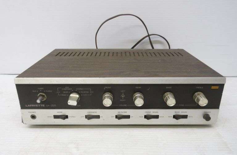 Lafayette LA2525 amp, 13"W, tested and working Albrecht Auction Service