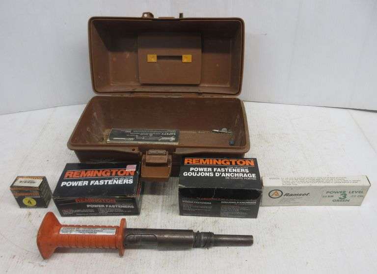 Remington .22 cal. concrete nail driver Albrecht Auction Service