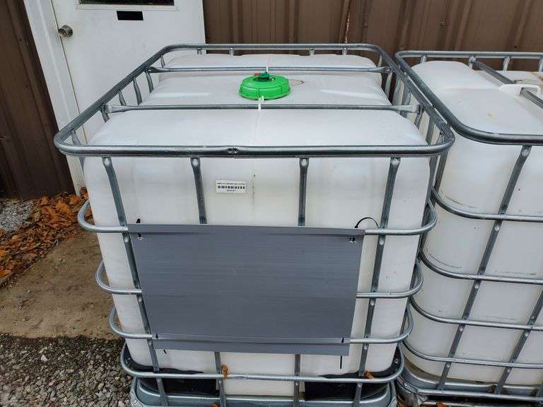 (2)Caged 275 Gallon Totes, Used Most Recently for Used Oil. Location