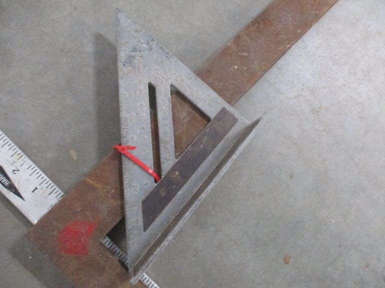 Framing squares Tsquare, and Speed Square Albrecht Auction Service