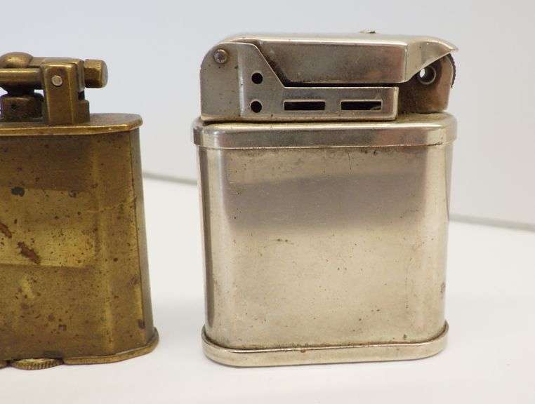 (6) Older cigarette lighters 1 B.K.E Sherlock Holmes; 2 Neatte Jet