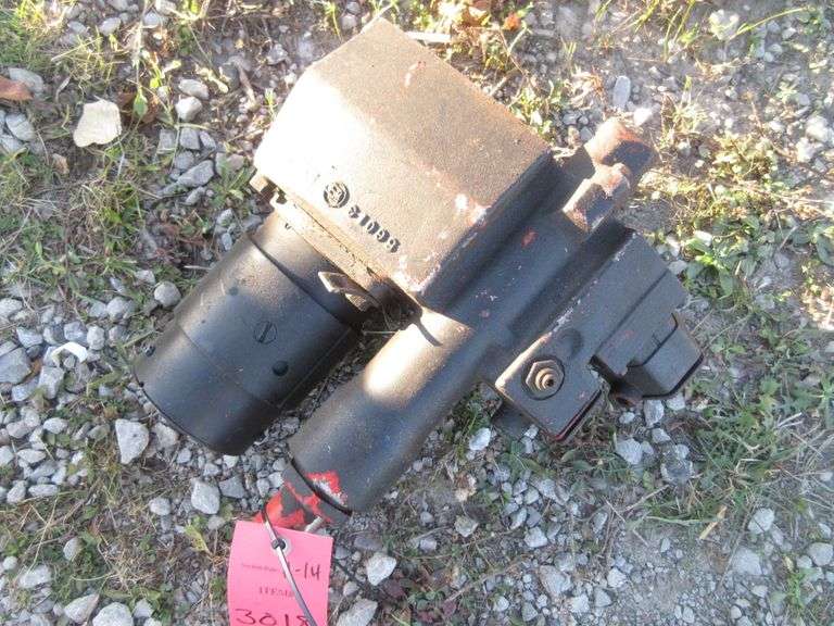 Western Plow pump and motor, older style, works, used Albrecht