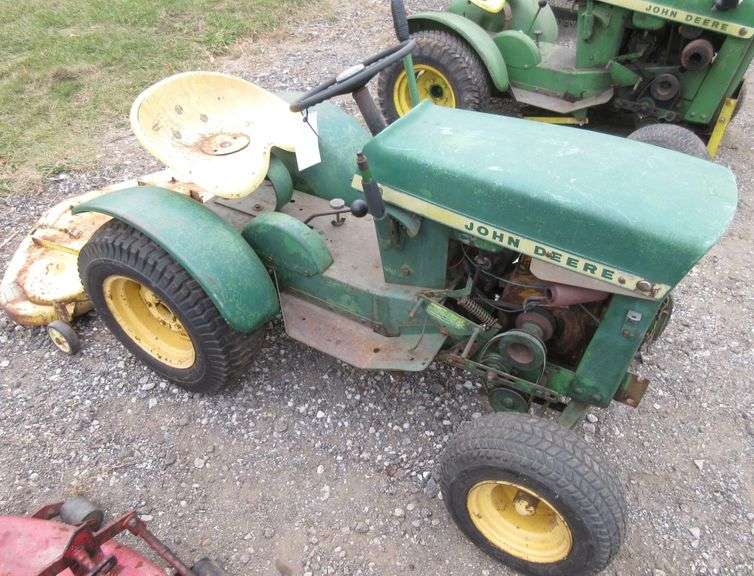 John Deere 110 garden tractor with 42" mower deck, has been stored