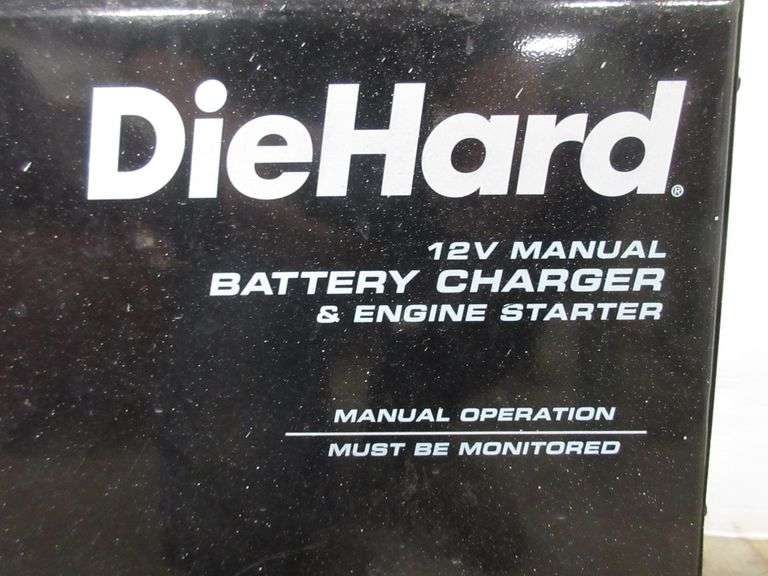 DieHard 12V manual battery charger and engine starter, works Albrecht