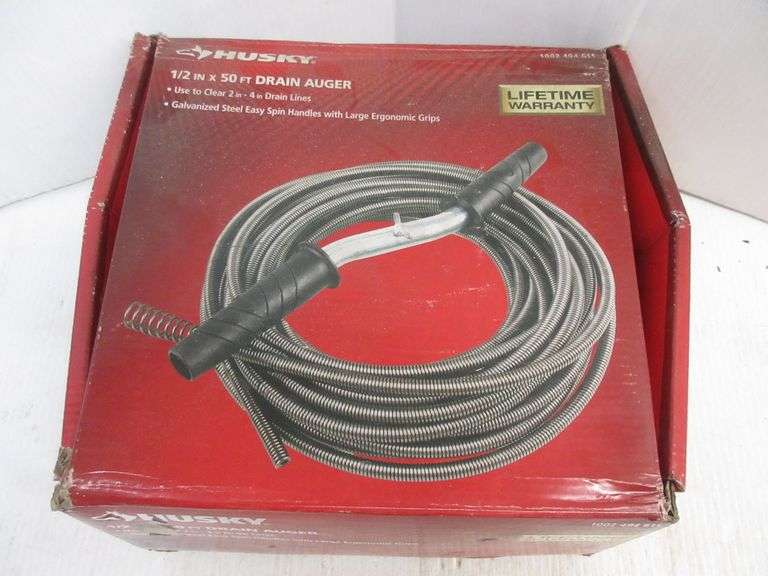 Husky drain auger, like new Albrecht Auction Service