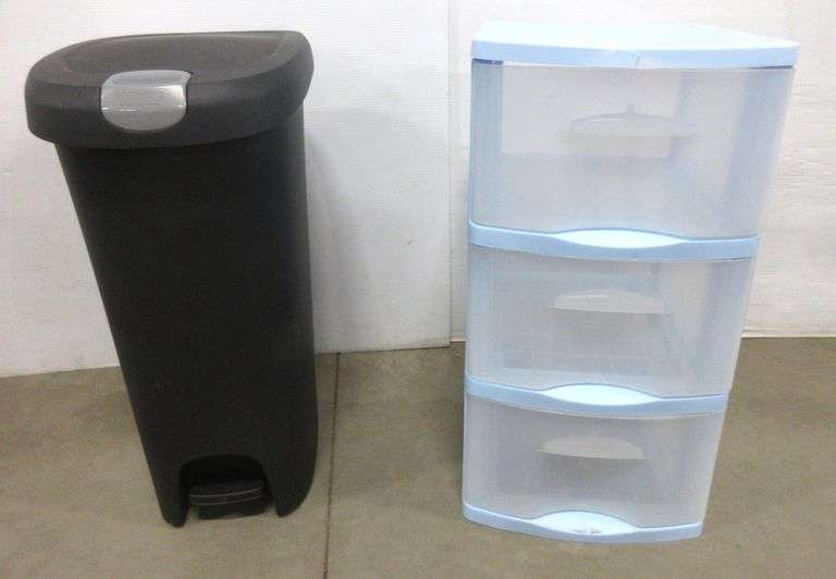 3Drawer storage container, 13"W x 14"D x 24 3/4"H; Hefty kitchen