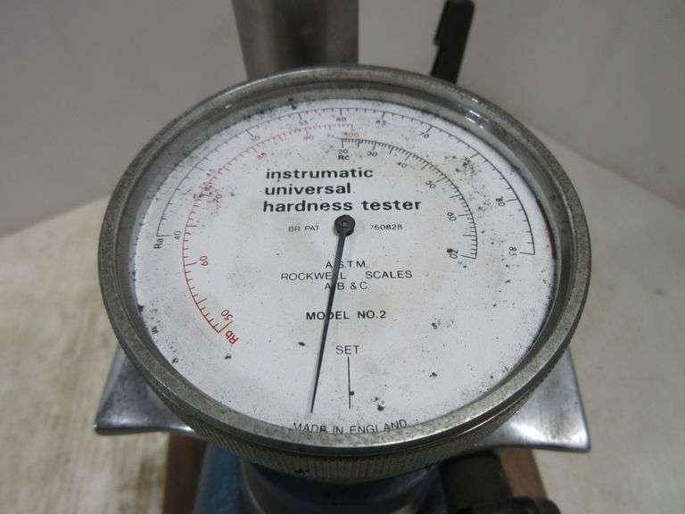 Fowler Instrumatic hardness tester, dial missing face cover/glass