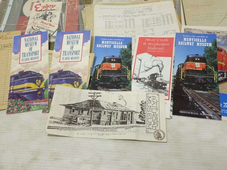Vintage and Antique railroad memorabilia, including Grand Trunk, Union