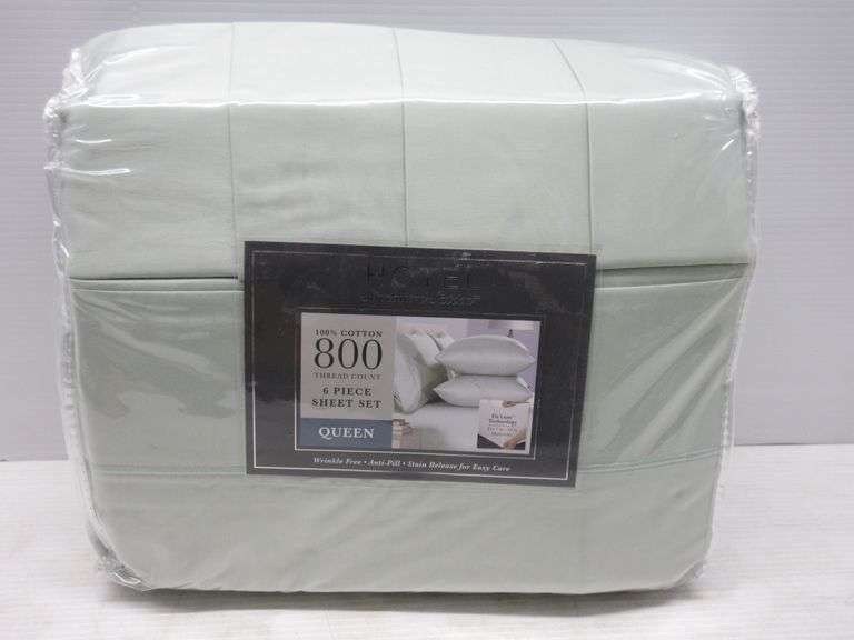 Hotel Signature Sateen 6Piece sheet set, queen size, includes 1
