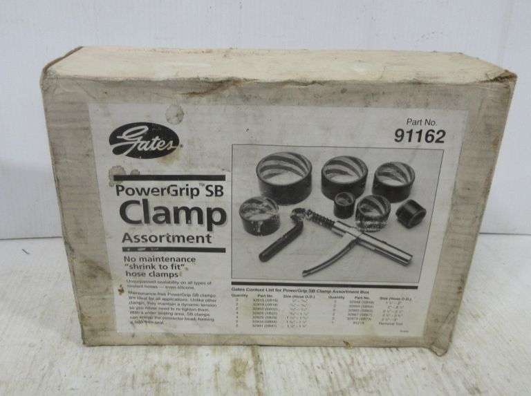 Gates Powergrip hose clamp assortment, heat shrink style with cutter
