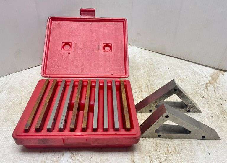 Machinist parallels 30° and 45° ground angle blocks Albrecht Auction