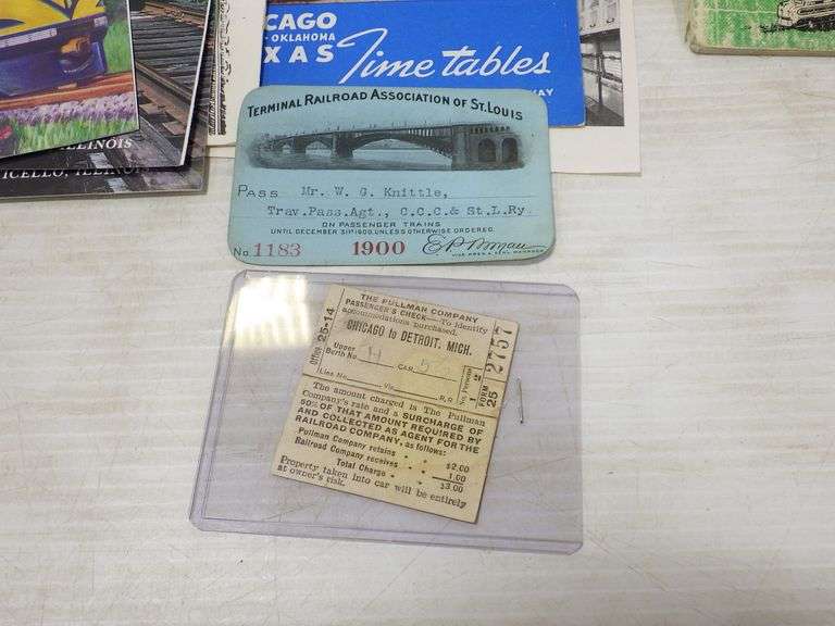 Vintage and Antique railroad memorabilia, including Grand Trunk, Union