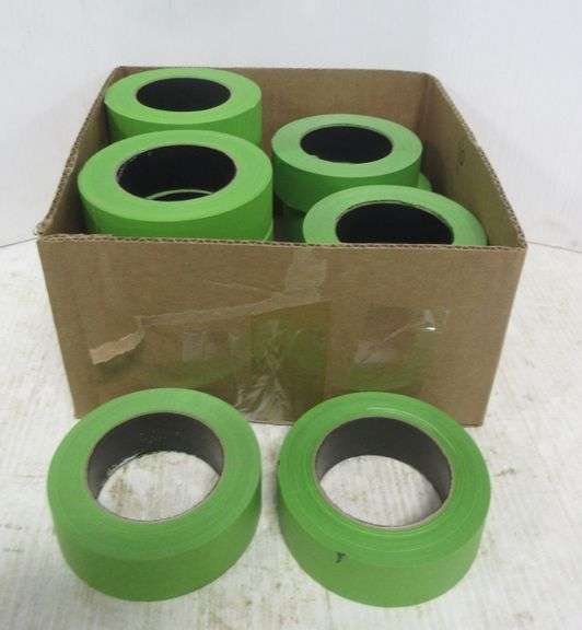 (16) 1 1/2" x 60 yards of green painters tape, FG, new Albrecht