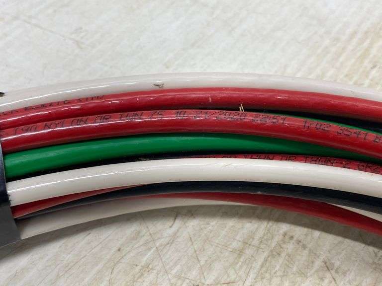 THHN wire copper 6 AWG, 25' of each red, white, black, green, new