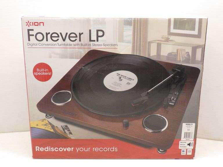 Ion Forever LP digital conversion turntable with builtin stereo